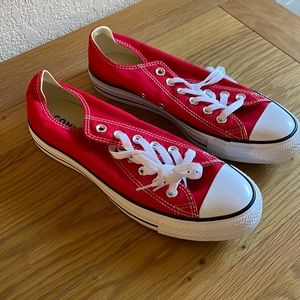 Womens Red Converse low top